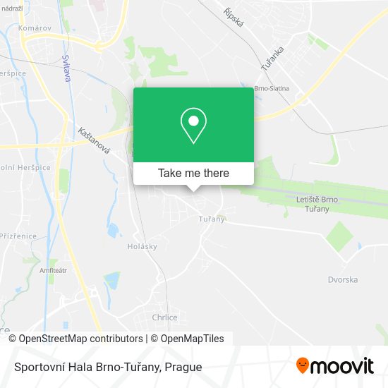 Sportovní Hala Brno-Tuřany map