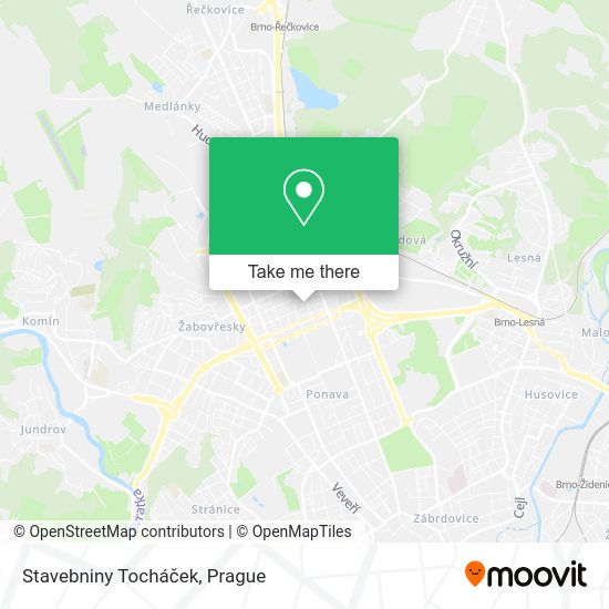 Stavebniny Tocháček map