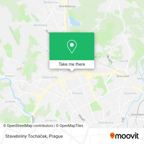Карта Stavebniny Tocháček