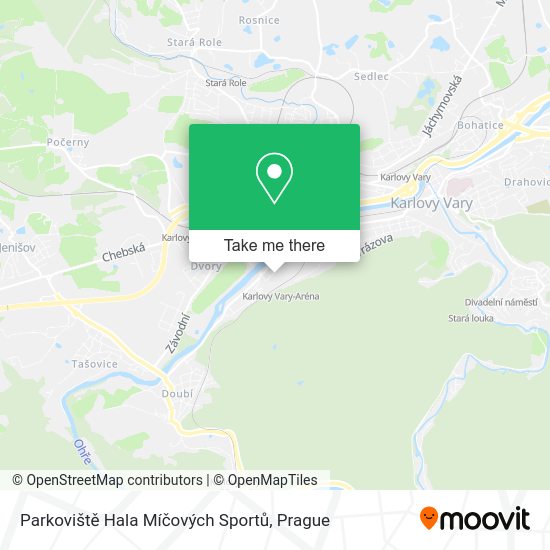 Parkoviště Hala Míčových Sportů map