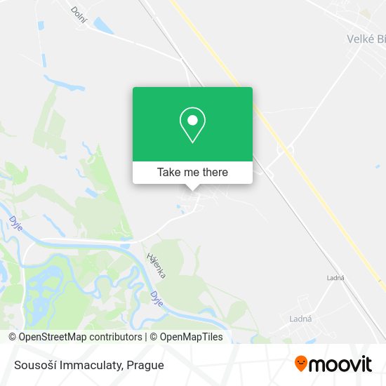 Sousoší Immaculaty map