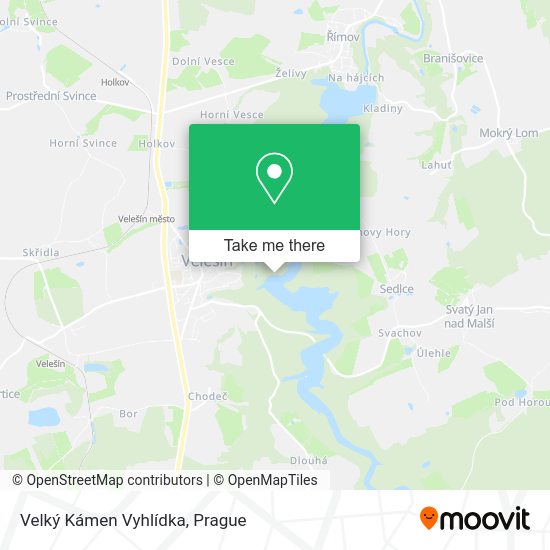 Velký Kámen Vyhlídka map