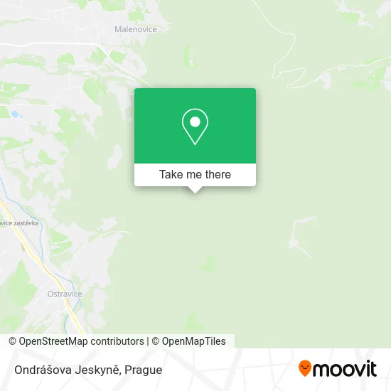 Карта Ondrášova Jeskyně
