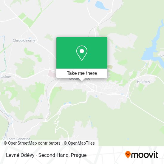 Levné Oděvy - Second Hand map