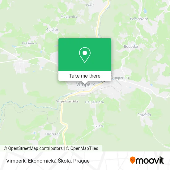 Карта Vimperk, Ekonomická Škola
