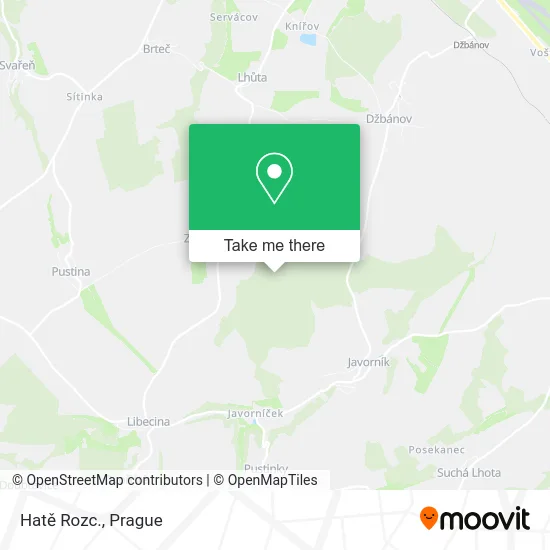 Карта Hatě Rozc.