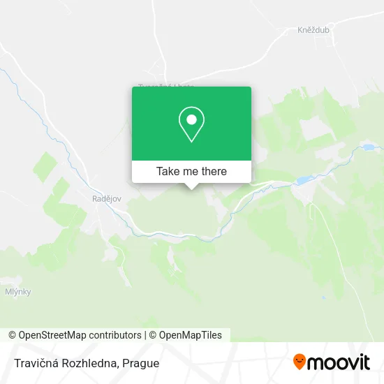 Карта Travičná Rozhledna