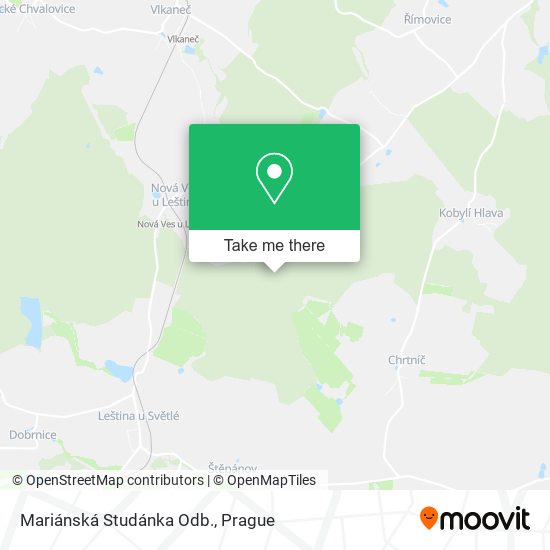 Mariánská Studánka Odb. map