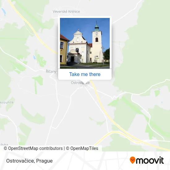 Карта Ostrovačice