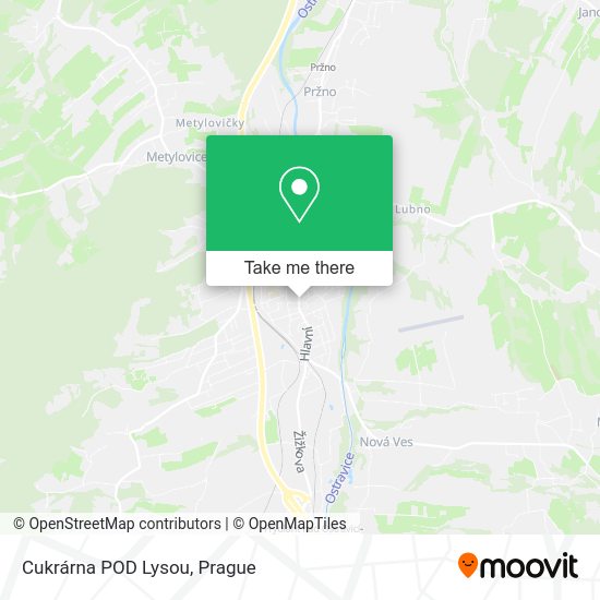 Cukrárna POD Lysou map