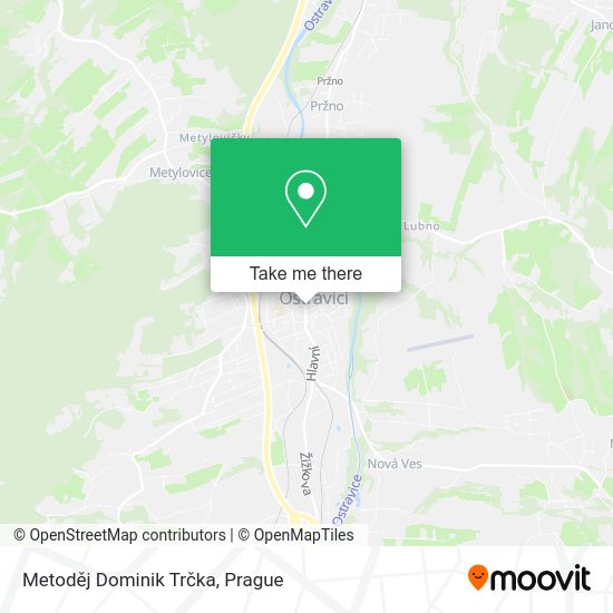 Metoděj Dominik Trčka map