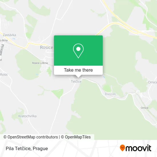 Карта Pila Tetčice