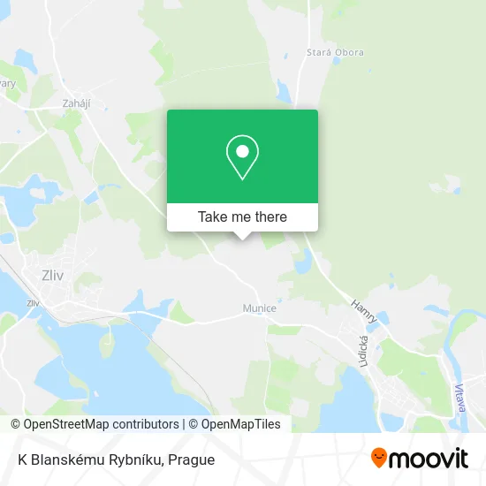 K Blanskému Rybníku map