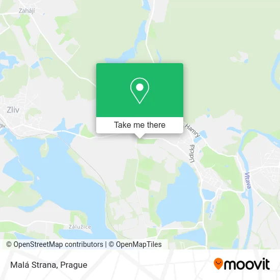 Карта Malá Strana