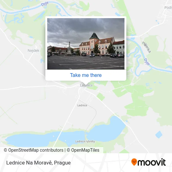 Карта Lednice Na Moravě
