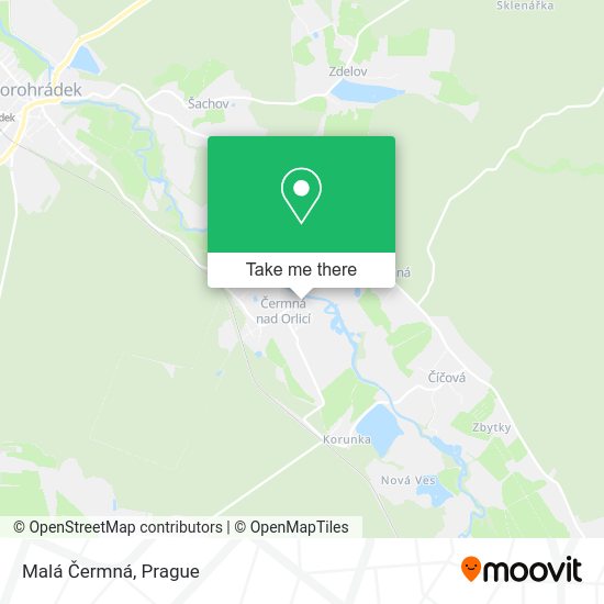 Malá Čermná map