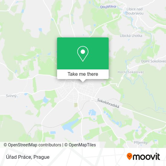 Úřad Práce map