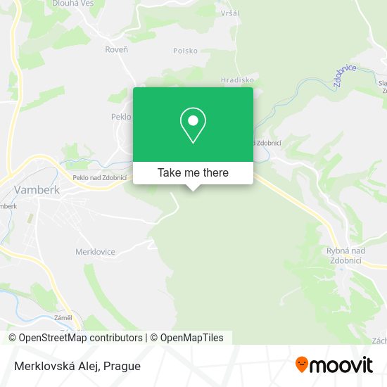 Карта Merklovská Alej