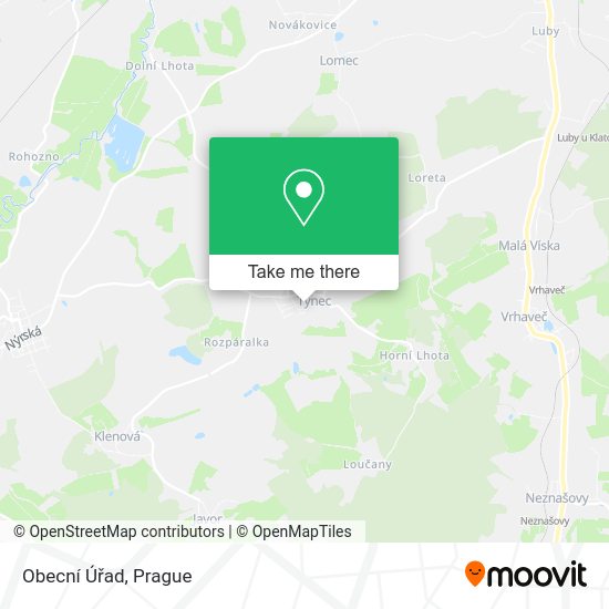 Obecní Úřad map