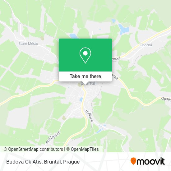 Budova Ck Atis, Bruntál map