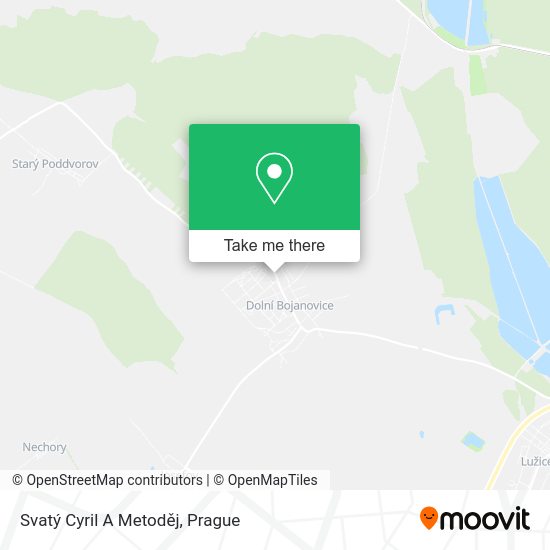 Svatý Cyril A Metoděj map