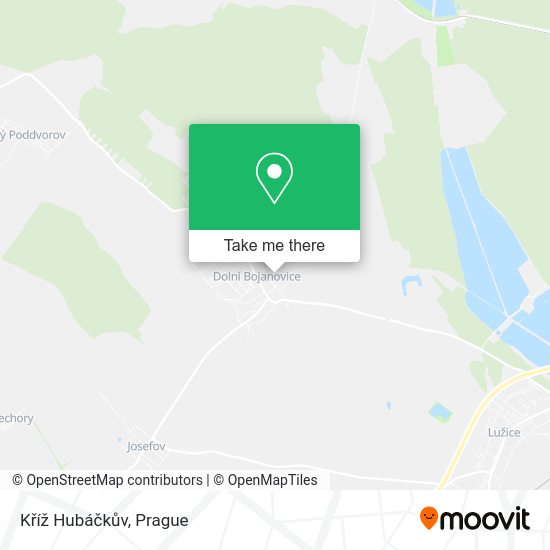Kříž Hubáčkův map