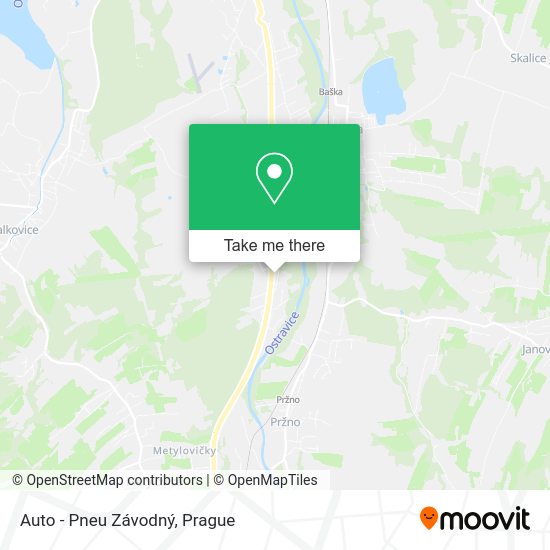 Auto - Pneu Závodný map