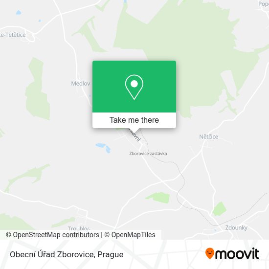 Obecní Úřad Zborovice map