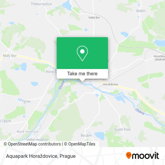 Aquapark Horaždovice map