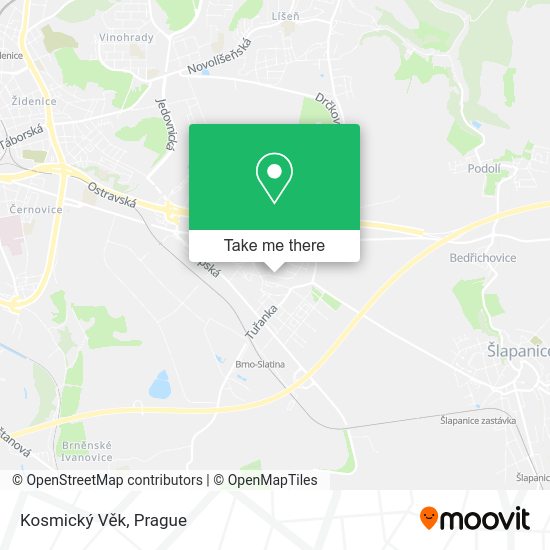 Kosmický Věk map