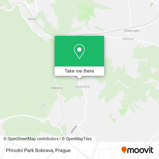 Přírodní Park Bobrava map