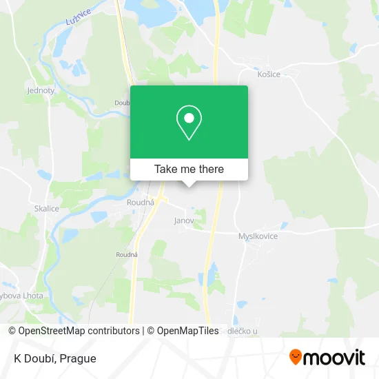 K Doubí map