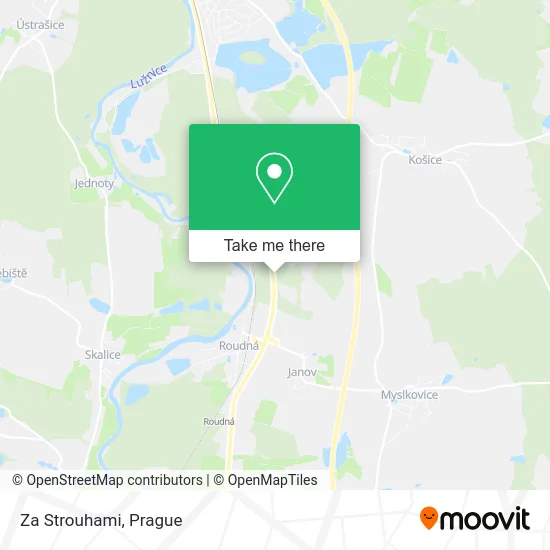 Карта Za Strouhami