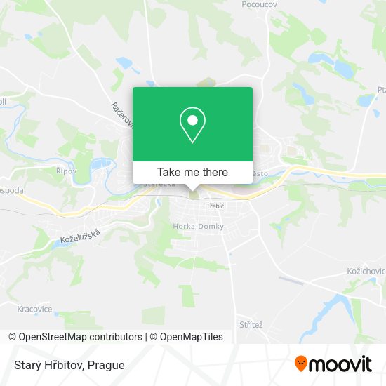 Starý Hřbitov map