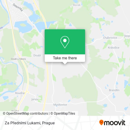 Za Předními Lukami map