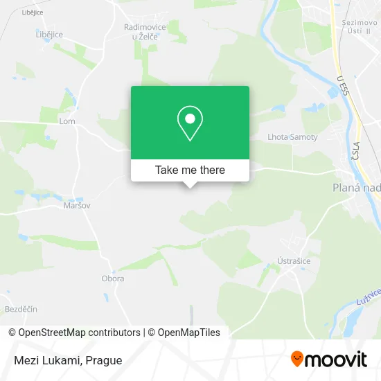 Карта Mezi Lukami