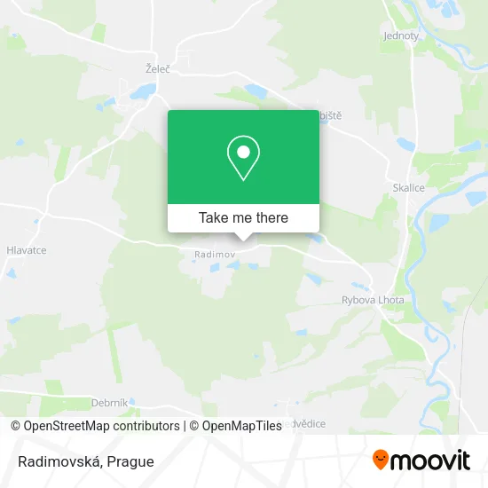 Карта Radimovská