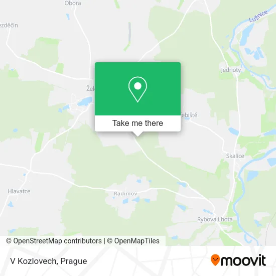 Карта V Kozlovech