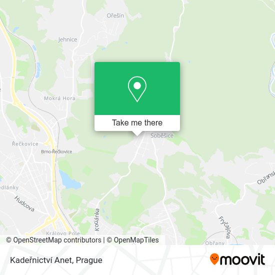 Kadeřnictví Anet map