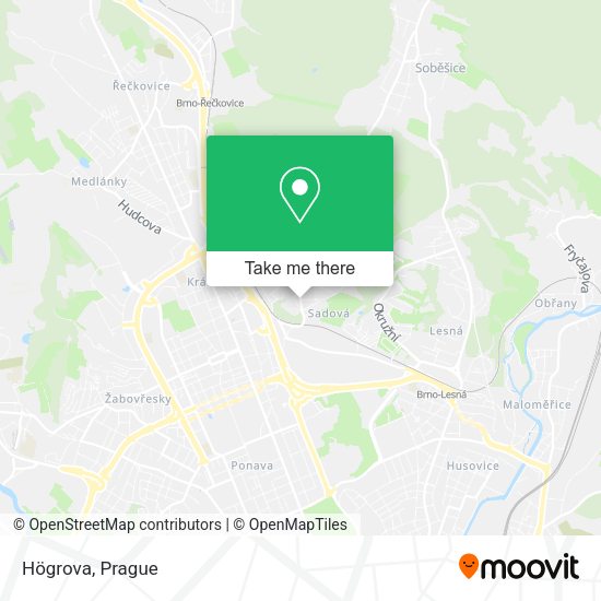 Карта Högrova
