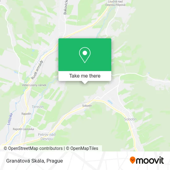Карта Granátová Skála