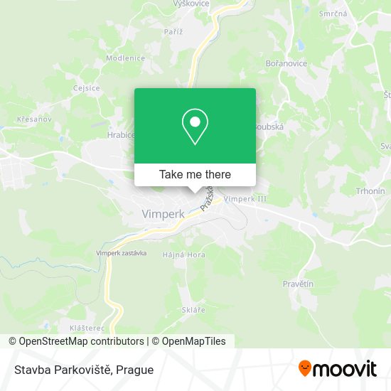 Stavba Parkoviště map