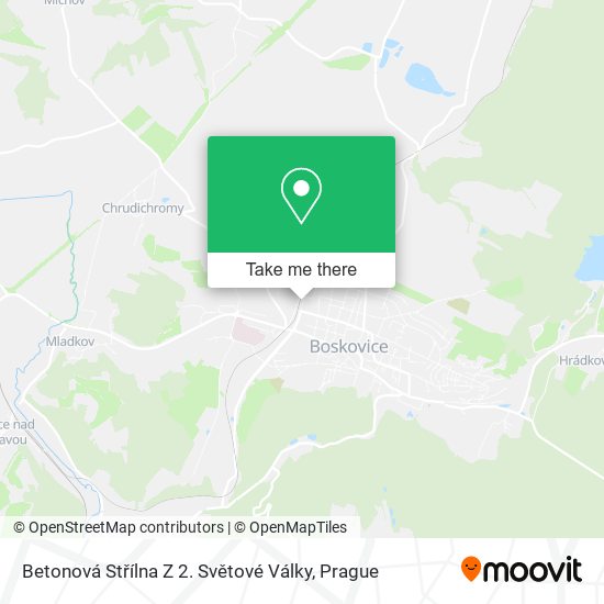 Betonová Střílna Z 2. Světové Války map