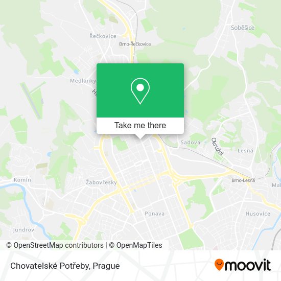 Chovatelské Potřeby map