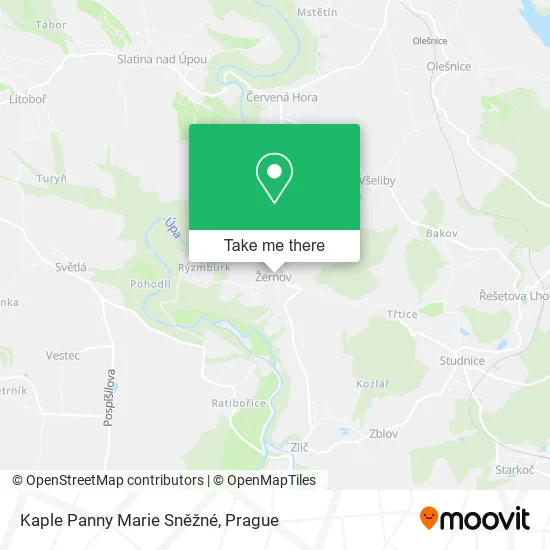 Карта Kaple Panny Marie Sněžné