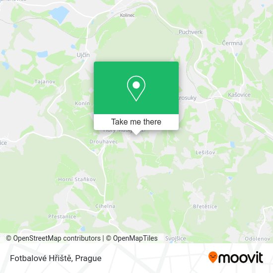 Fotbalové Hřiště map