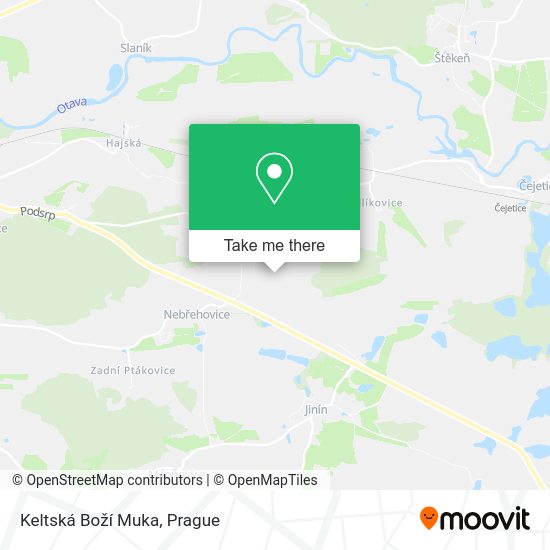 Keltská Boží Muka map