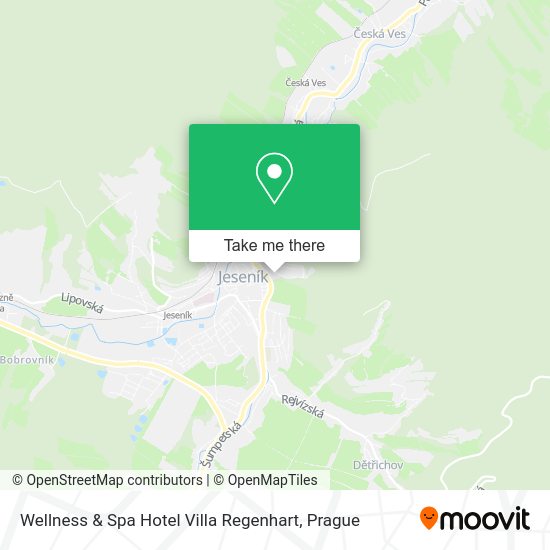Wellness & Spa Hotel Villa Regenhart map