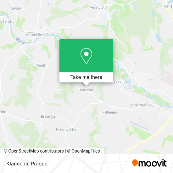 Карта Klanečná