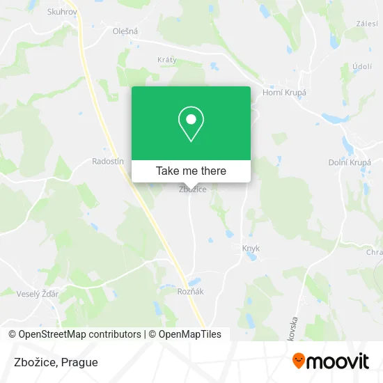 Карта Zbožice